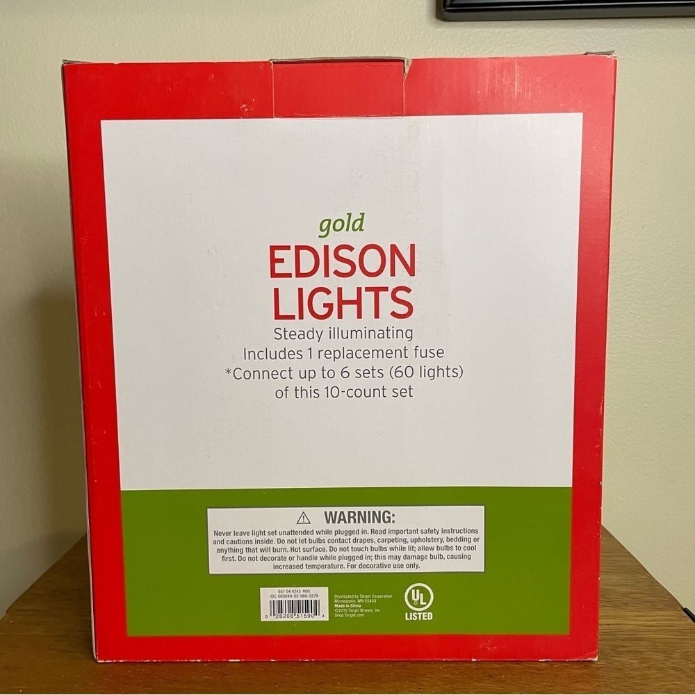 Gold Edison Lights - Picture 3 of 5